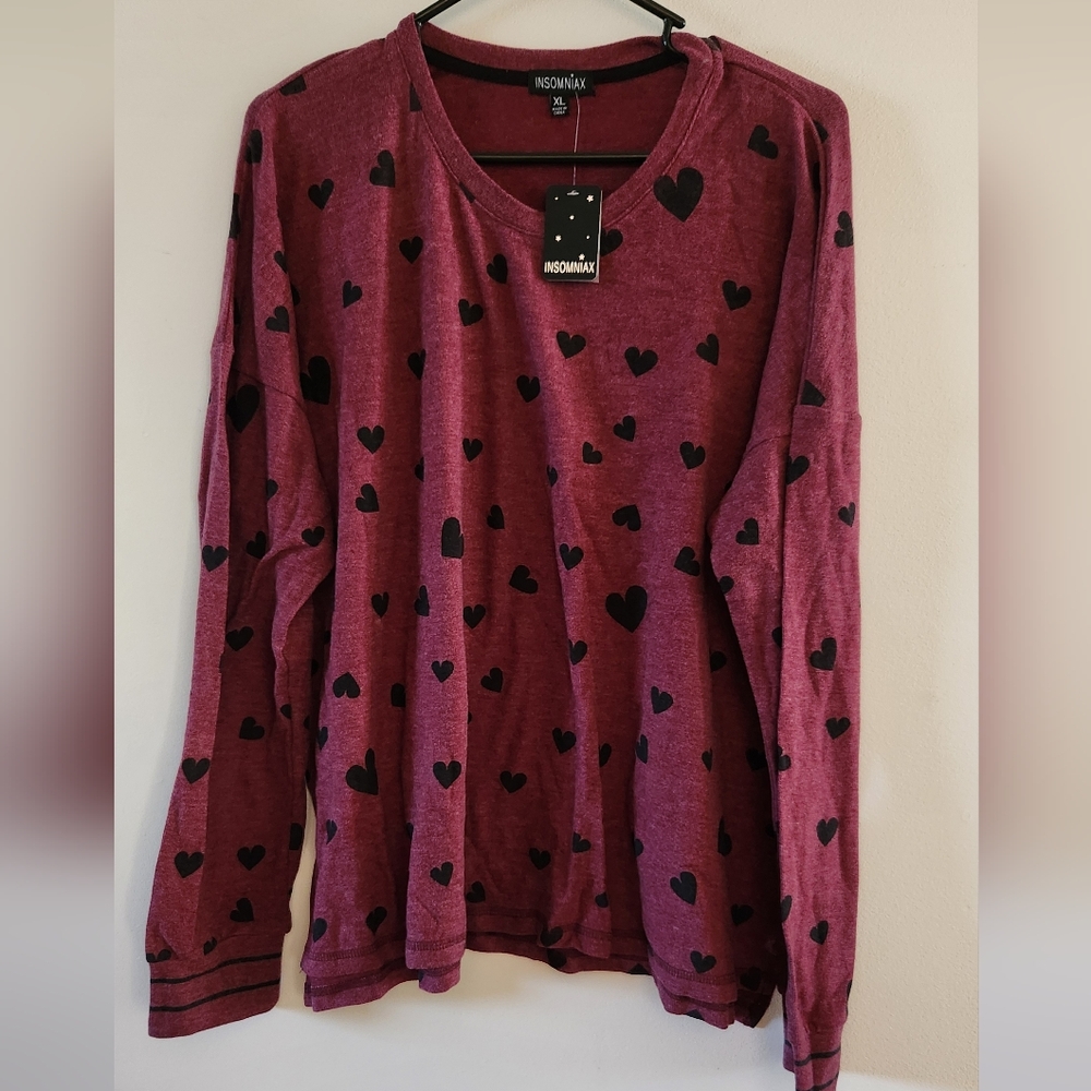 NWT Insomniax Lounge Sleep Shirt Size XL